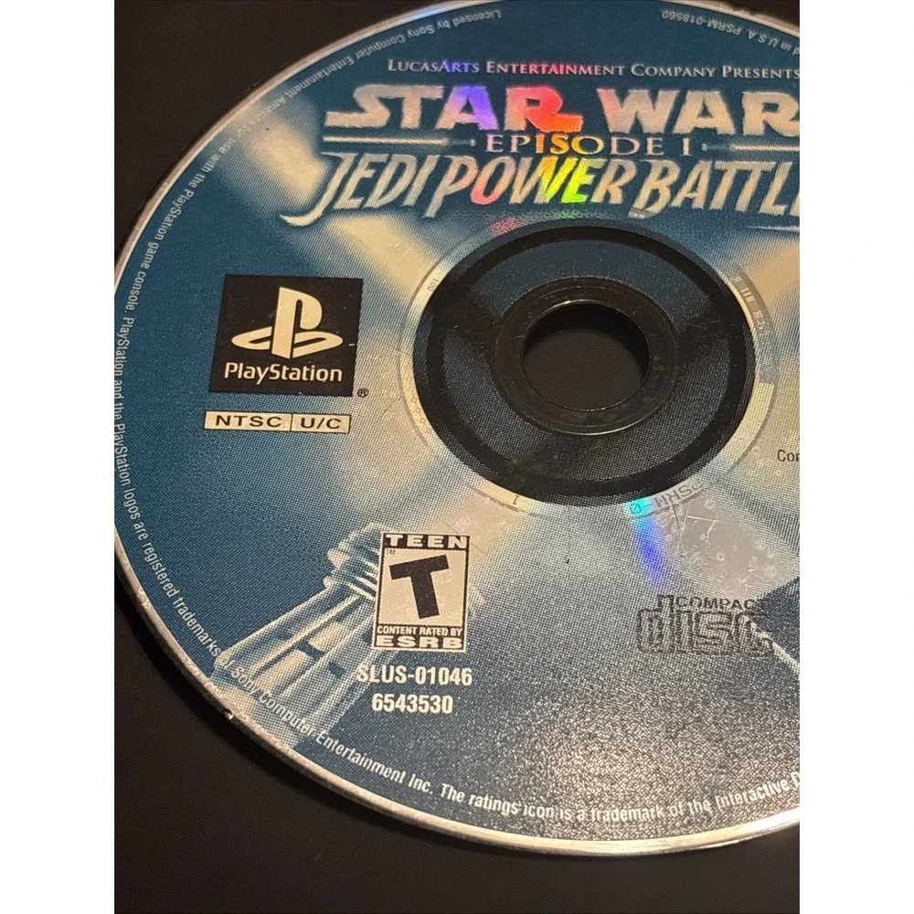 Star Wars Episode I Jedi Power Battles PS1 PlayStation 1 Disc Only Untested